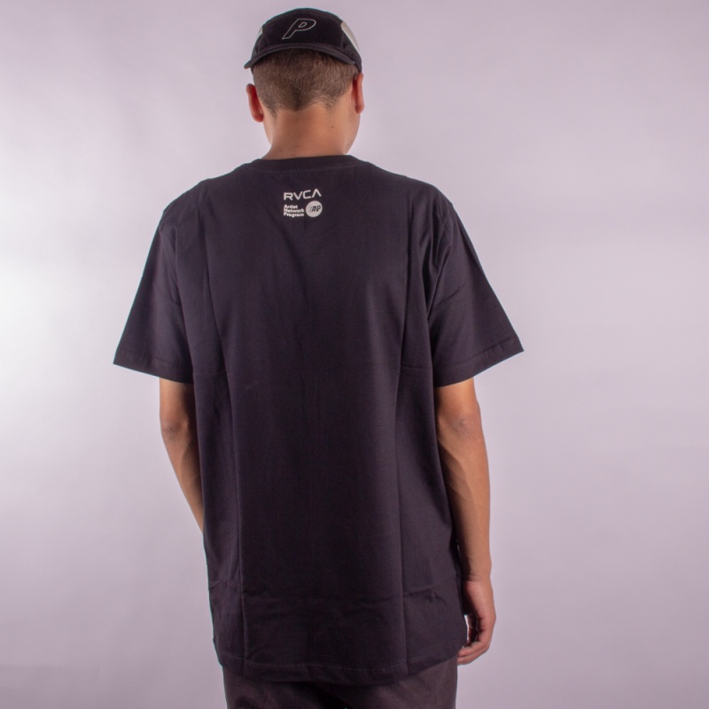 Camiseta RVCA Oito80 Origins Preto